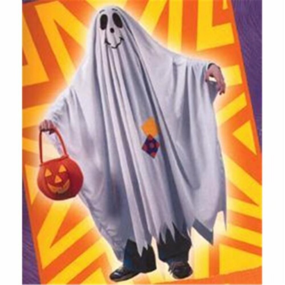 Friendly Ghost  & Trick or Treat Bag Child Fun World Costume NOS 2000 NWT